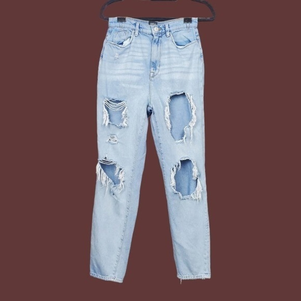Urban Outfitters Womens BDG Mom High Rise Distressed Denim Jeans Size 27